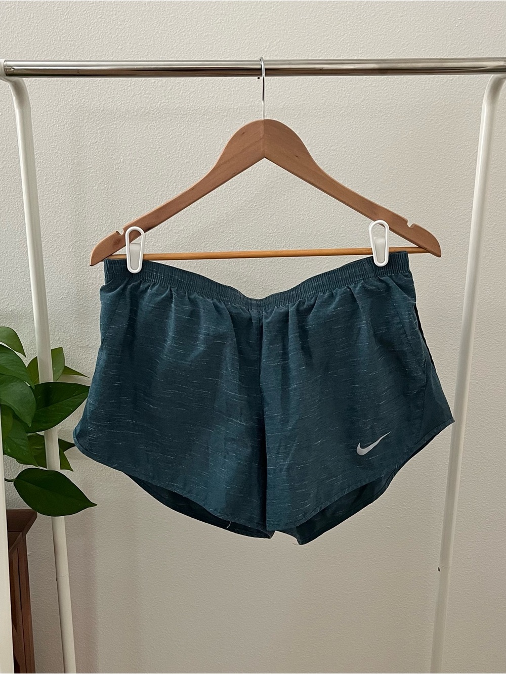 Nike Women’s Teal Athletic Running Shorts, Size L